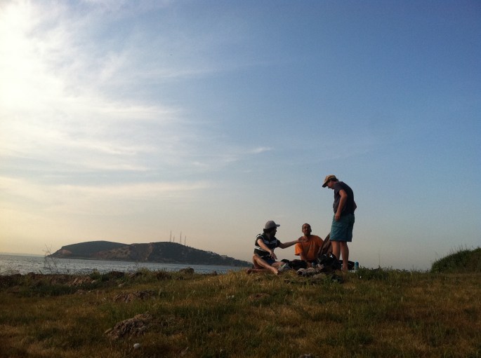 ...as the day turns into night.