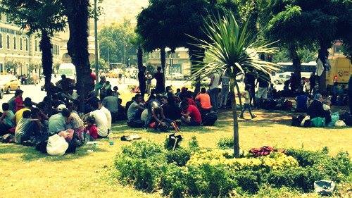 A group of "waiters" near Basmane Square (not my photo)