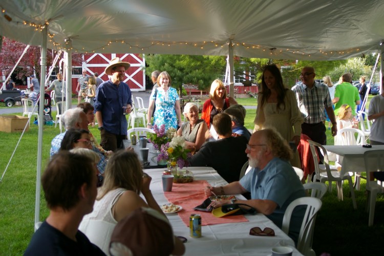 Moving toward cake and coffee time. Photo credit Ty F. Webster.