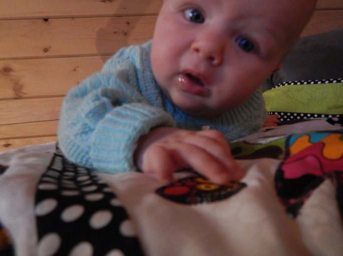 Now in Juneau we are making real progress at tummy time